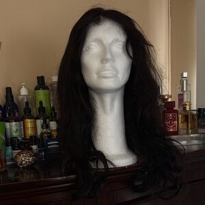 Long Jet Black Women's Wig